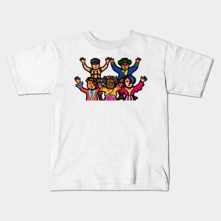 Group of gay pride lgbtq celebration freedom party. Kids T-Shirt